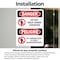 Signmission Do Not Walk Under Conveyor Bilingual Danger Sign, Vinyl Decal, 10in W x 14in L, 2PK OS-2PACK-DS-D-1014-VS-1182 - alternate 4